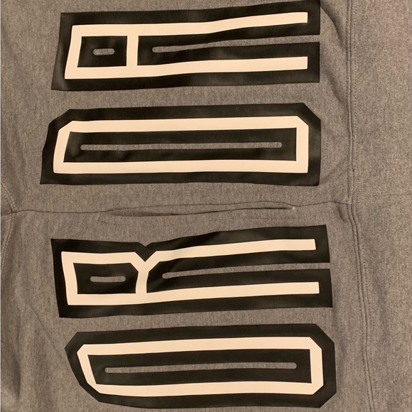 Jordan Gray and Black Graphic Sweatshirt Hoodie - Picture 4 of 5